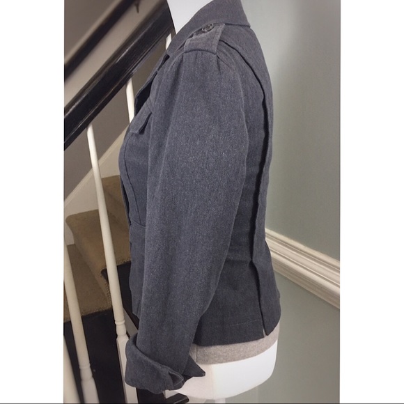 THEORY Jacket Blazer Gray Button Down Size 2 🌸🌼 - Picture 4 of 8